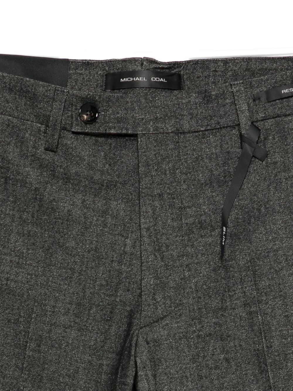 Michael Coal Belt Loop Trousers In Gray