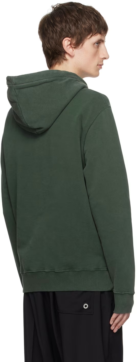 Etudes Studio Green Klein Patch Hoodie In Black