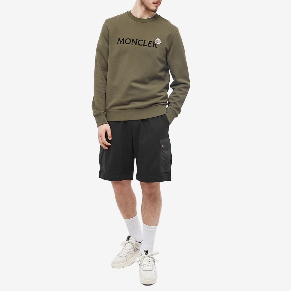 MONCLER LOGO-PATCH COTTON SHORTS