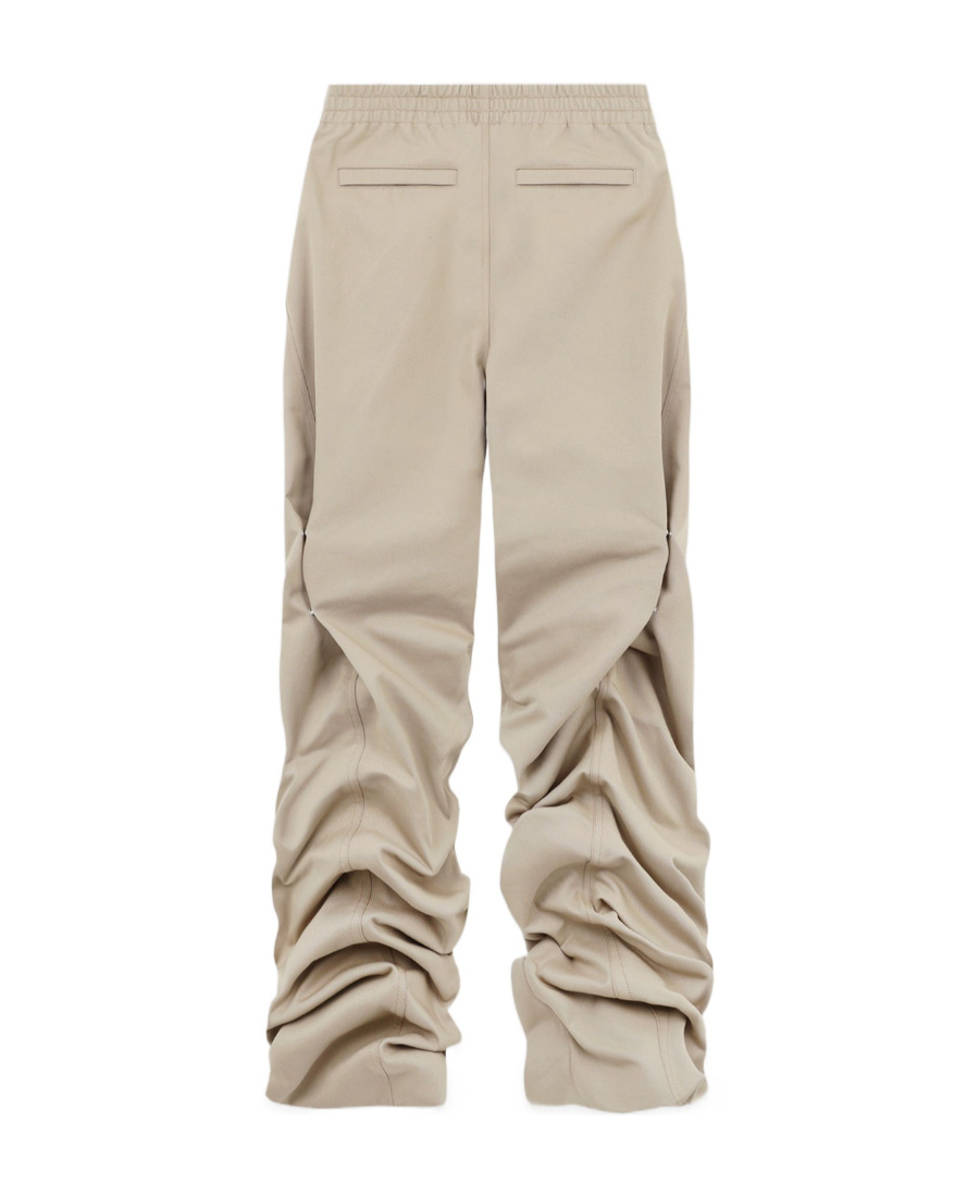 We11 Done Strap Pleated Casual Pants In Nude