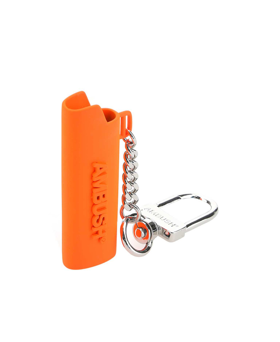 Ambush Metal Link Keyring With Enameled Holder