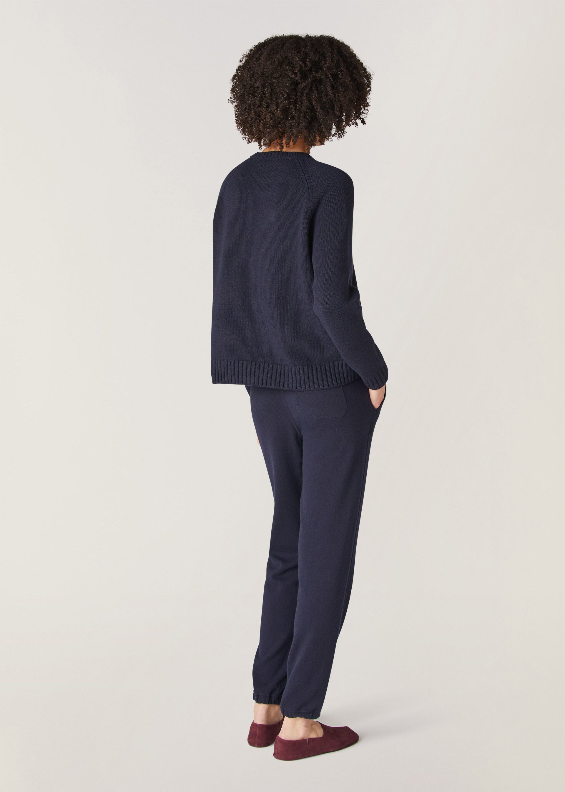 Loro Piana Neo Parksville Cashmere Crewneck Sweater In Blue