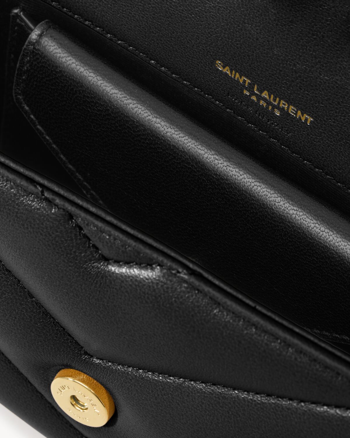 Saint Laurent Loulou Mini In Lambskin In Black