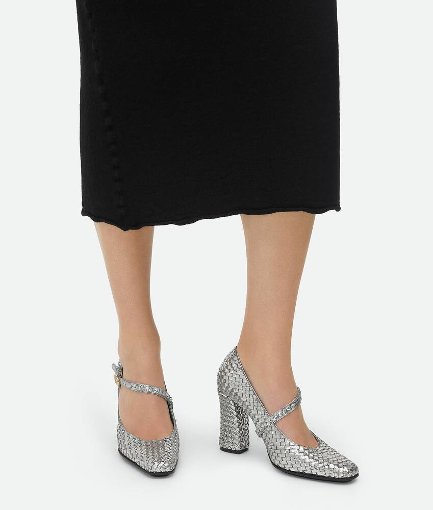 Shop Bottega Veneta Step Pump In Gray