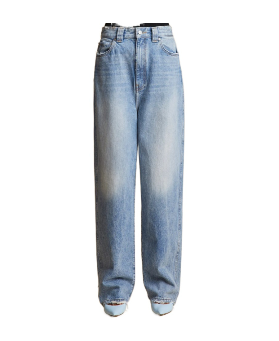 Khaite Martin High-waist Jeans In Blue