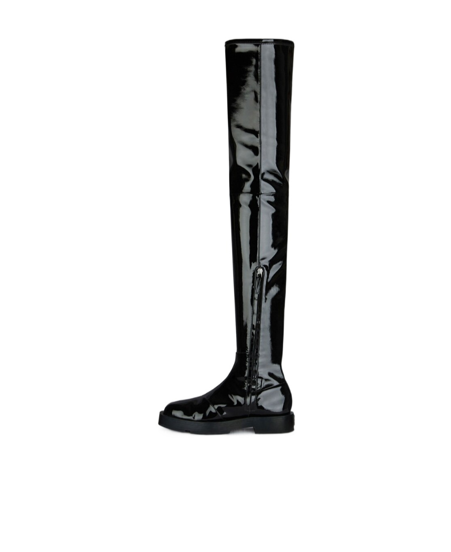 GIVENCHY HIGH-SHINE FINISH ROUND-TOE BOOTS