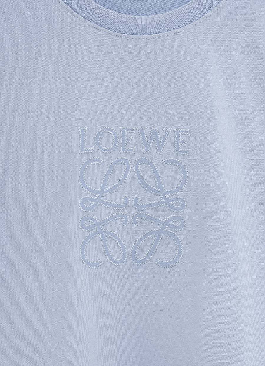 LOEWE LOEWE ANAGRAM-EMBROIDERED CREW NECK T-SHIRT