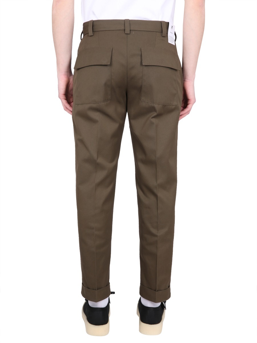 Pt Torino Pressed-crease Straight-leg Trousers In Brown