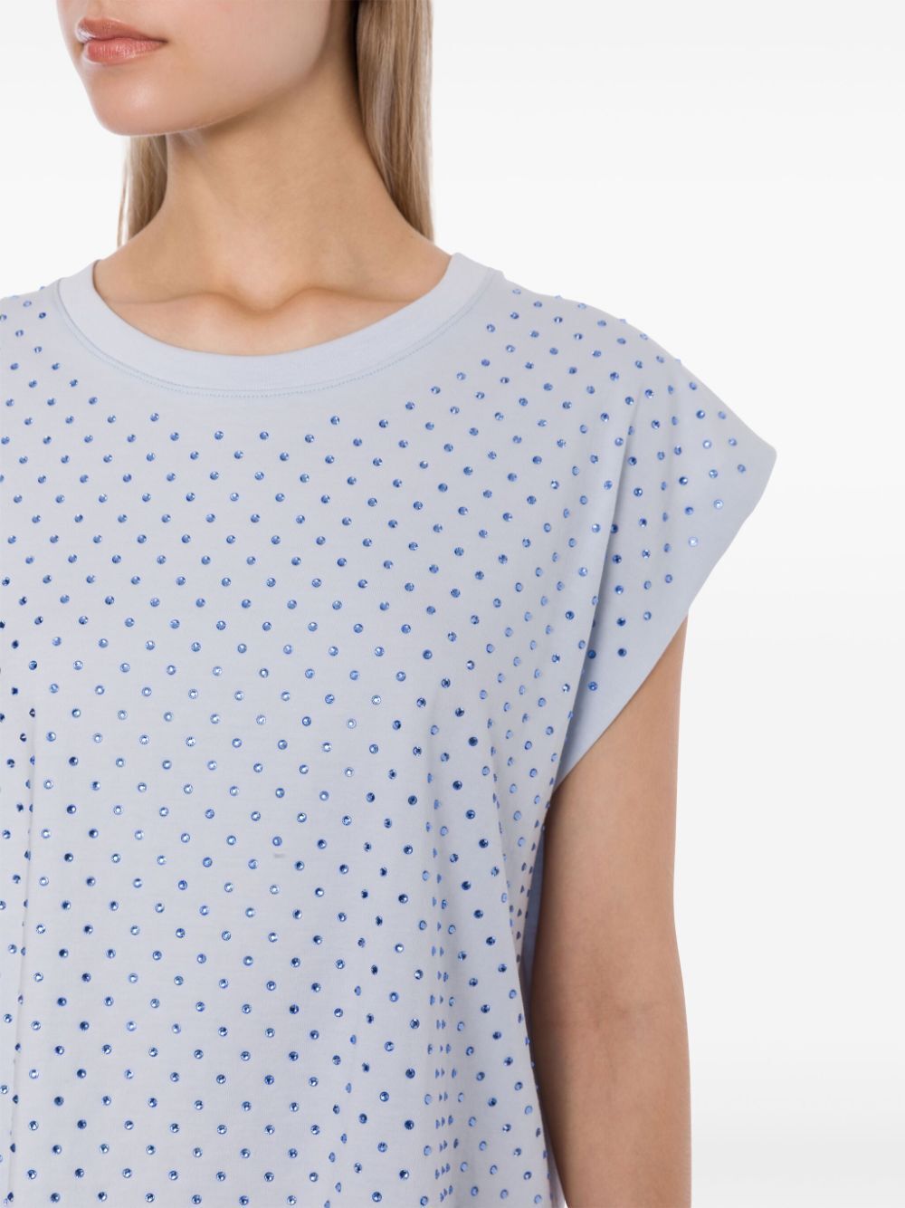 Philosophy Di Lorenzo Serafini Rhinestone-embellished Cotton T-shirt In White