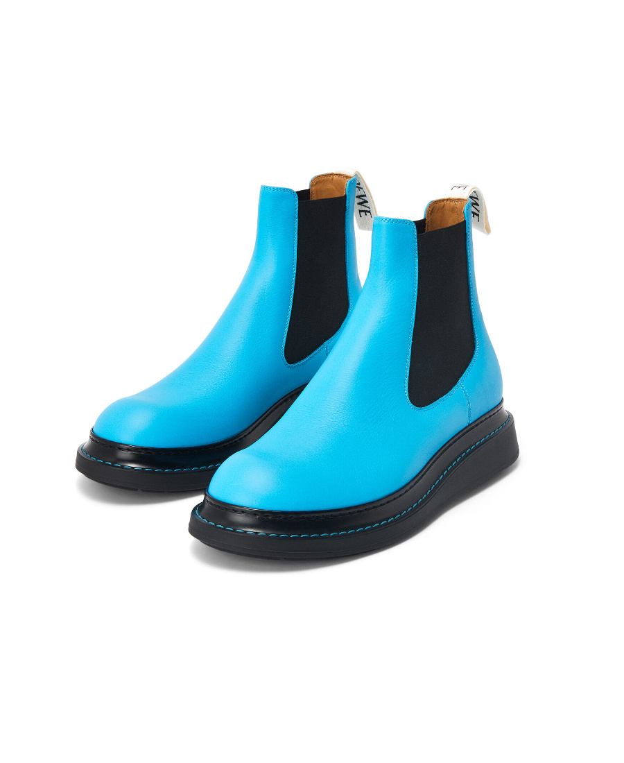 Loewe Logo Details Chelsea Boots In Black