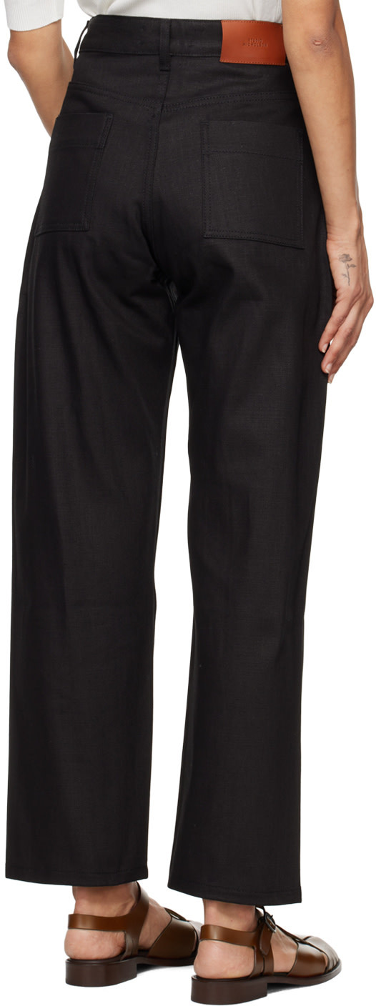 Studio Nicholson Black Ruthe Selvedge Jeans In Black