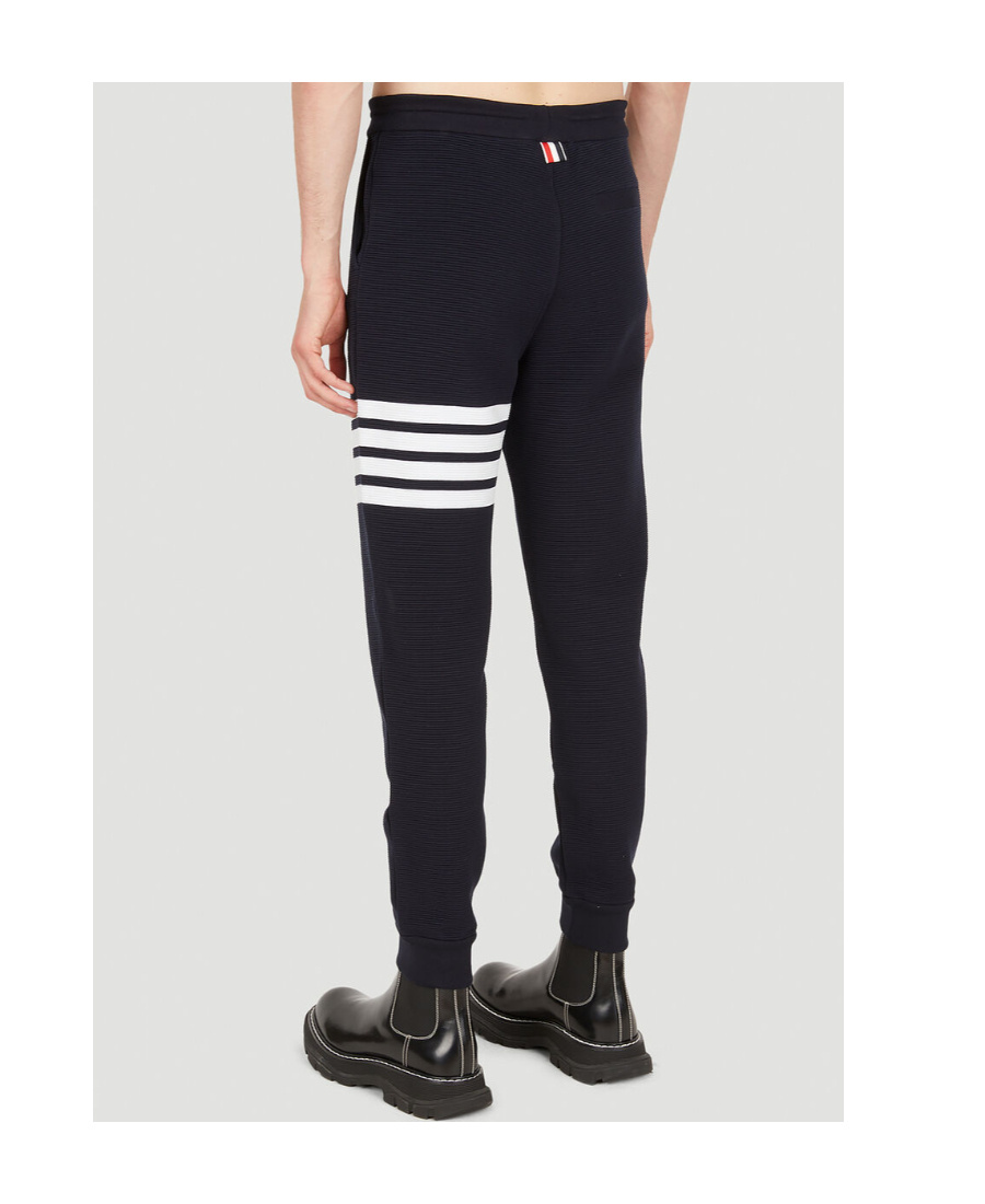 Thom Browne Striped Cotton-twill Straight-leg Pants