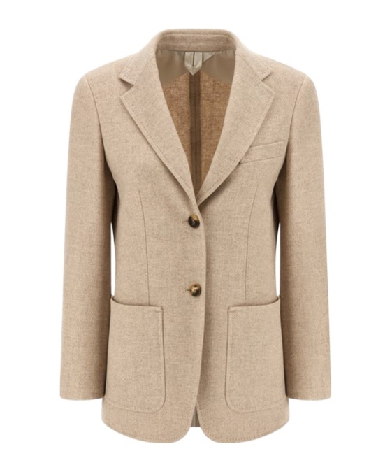 Max Mara Single-breasted Blazer In Neutral