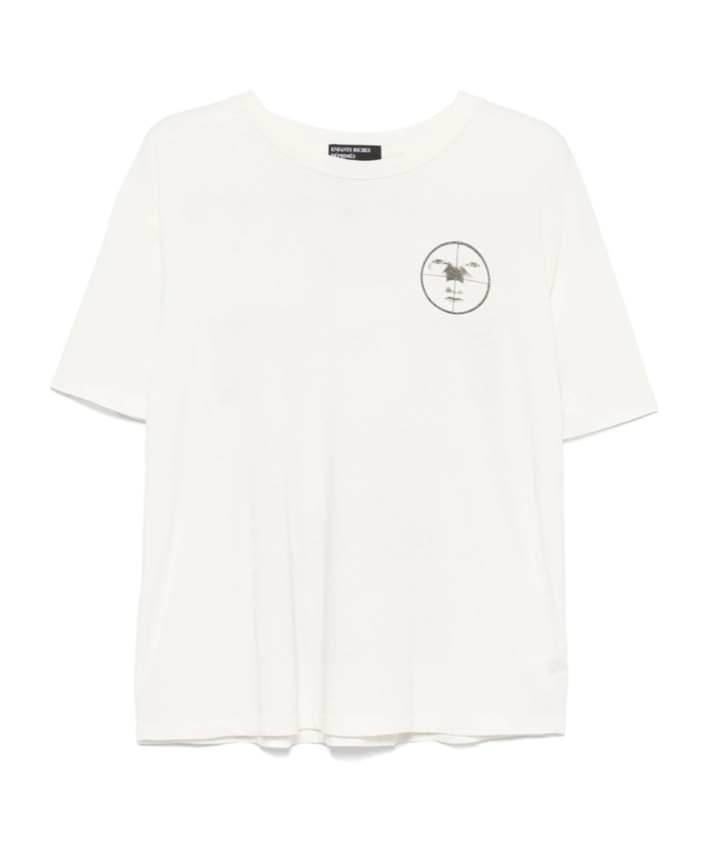 Enfants Riches Deprimes Ritual Prayer White Vintage-effect T-shirt In White