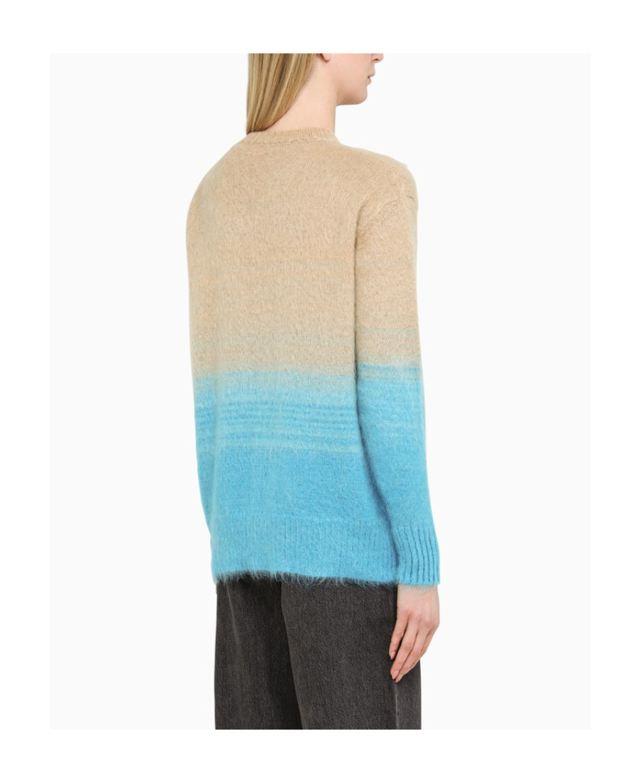 Off-white Mohair Blend Helvetica Degradè Pullover In Nude