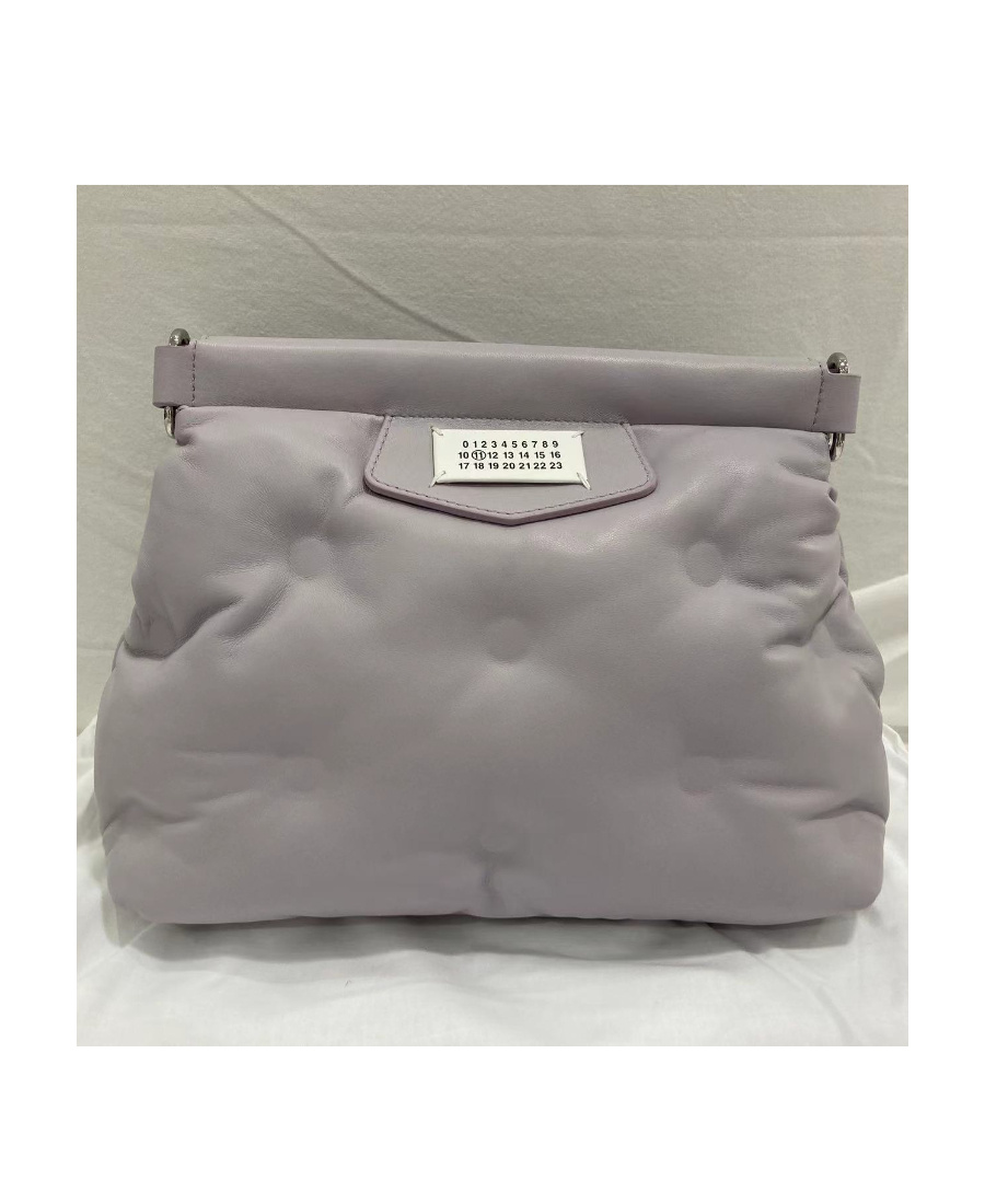 Maison Margiela Small Glam Slam Classique Messenger Bag In Gray