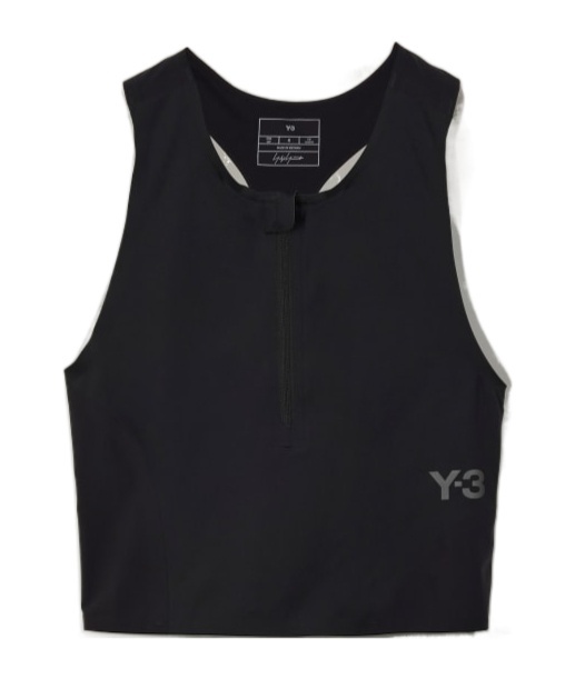 Shop Y-3 Cropped Performance Tank Top In Black