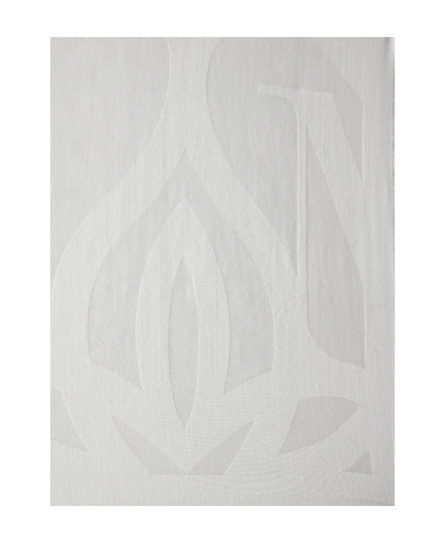 Alexander Mcqueen Frayed-edge Wool Scarf In White