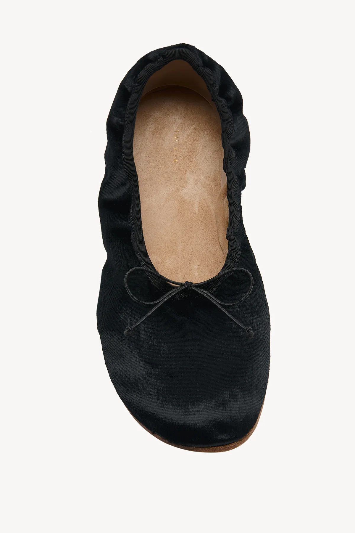 The Row Round-toed Ballet Flats In Black