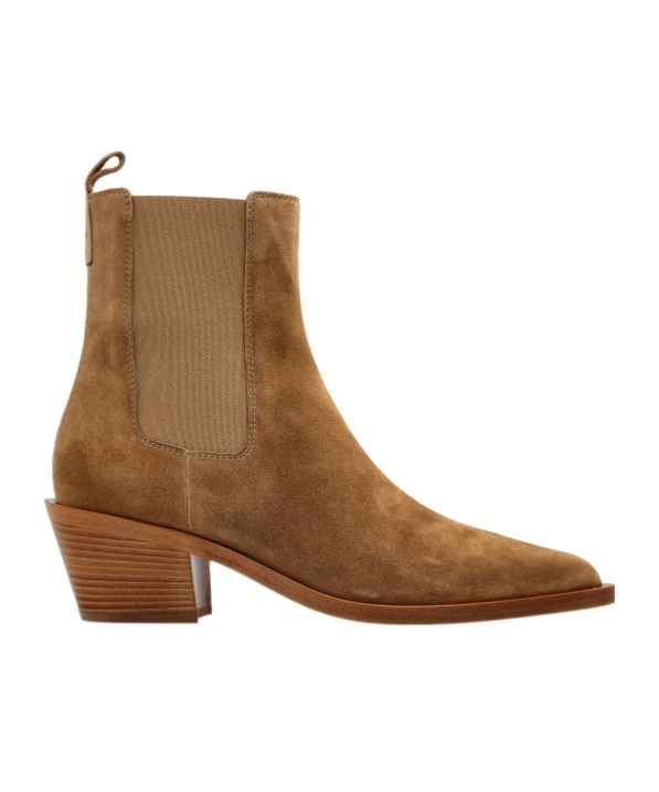 Gianvito Rossi 45mm Wylie Boots In Brown