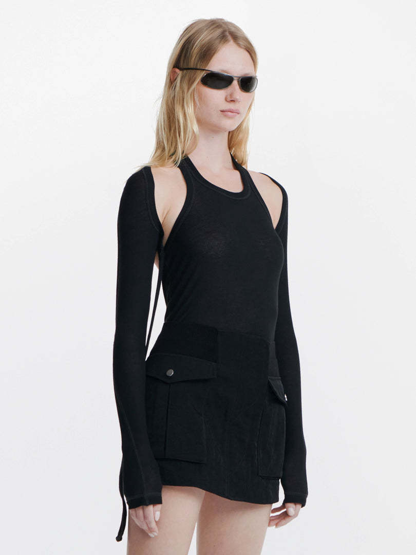 Dion Lee Modular Open-back Top In Black