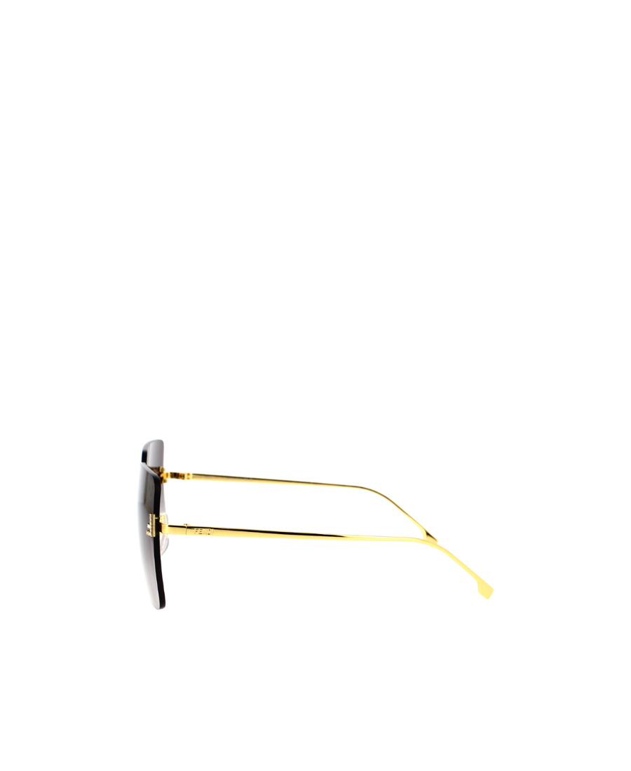 Fendi Rimless Square Sunglasses In Multicolor