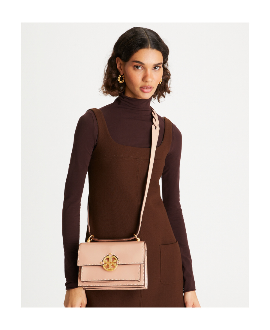 TORY BURCH LOGO-PLAQUE SHOULDER BAG