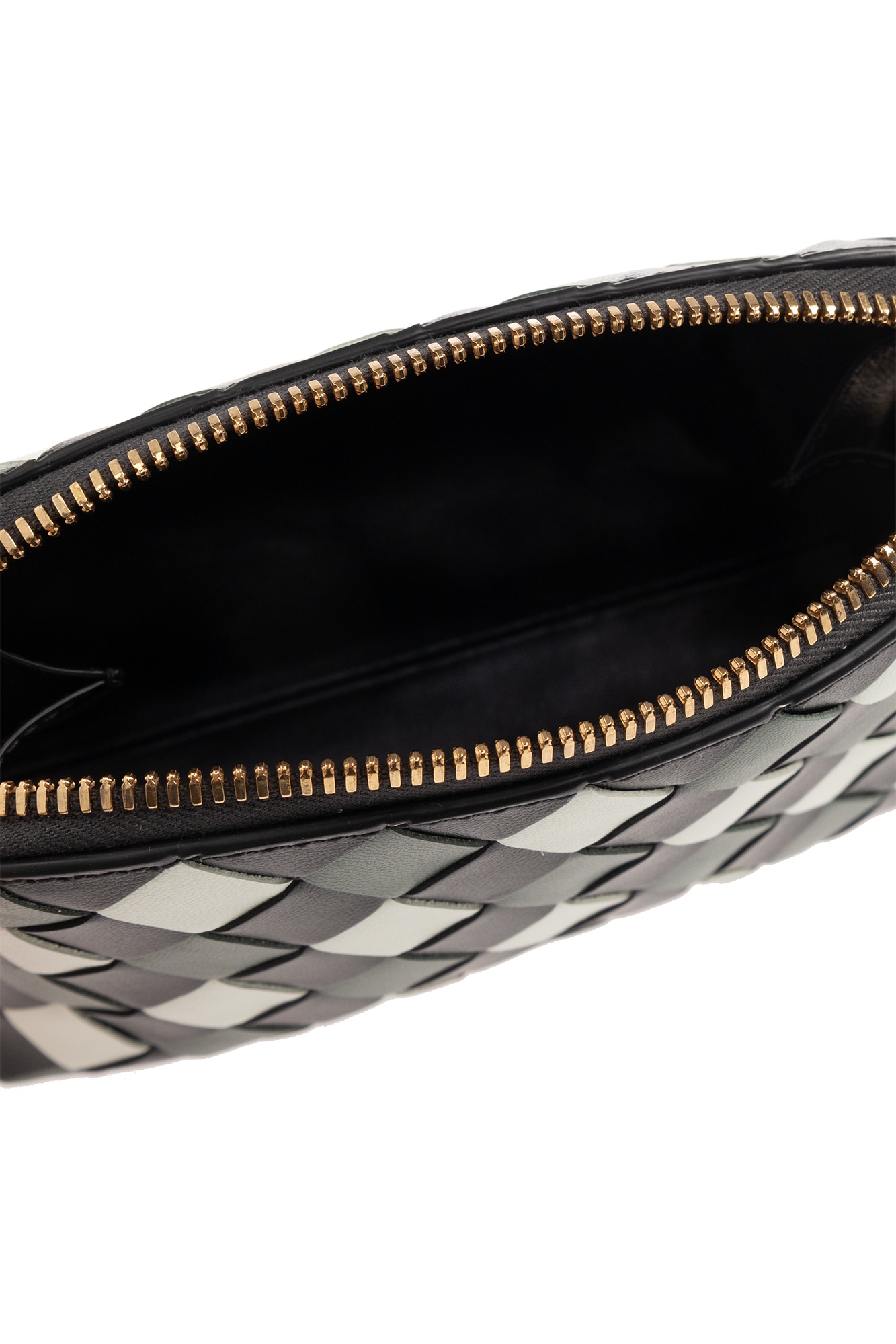 Bottega Veneta Weave A Wash Bag In Black