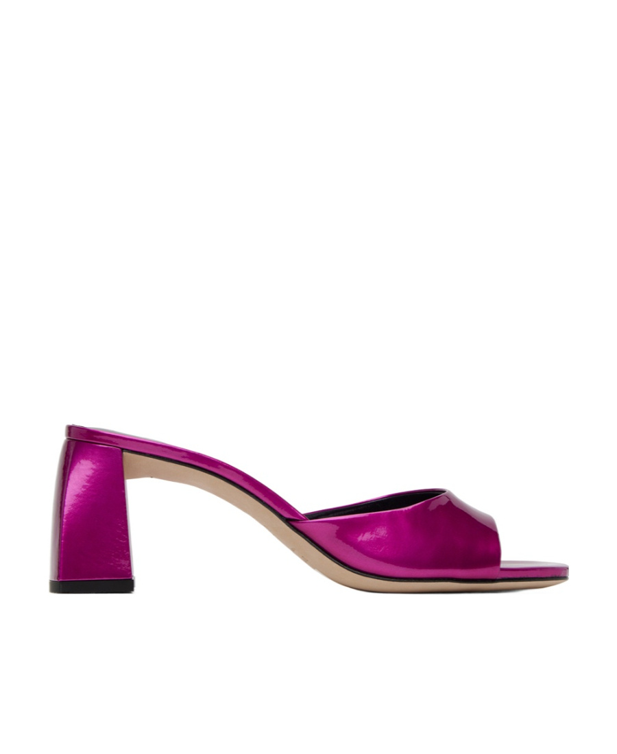 By Far Romy Open Toe High Heeled Sandals In Purple
