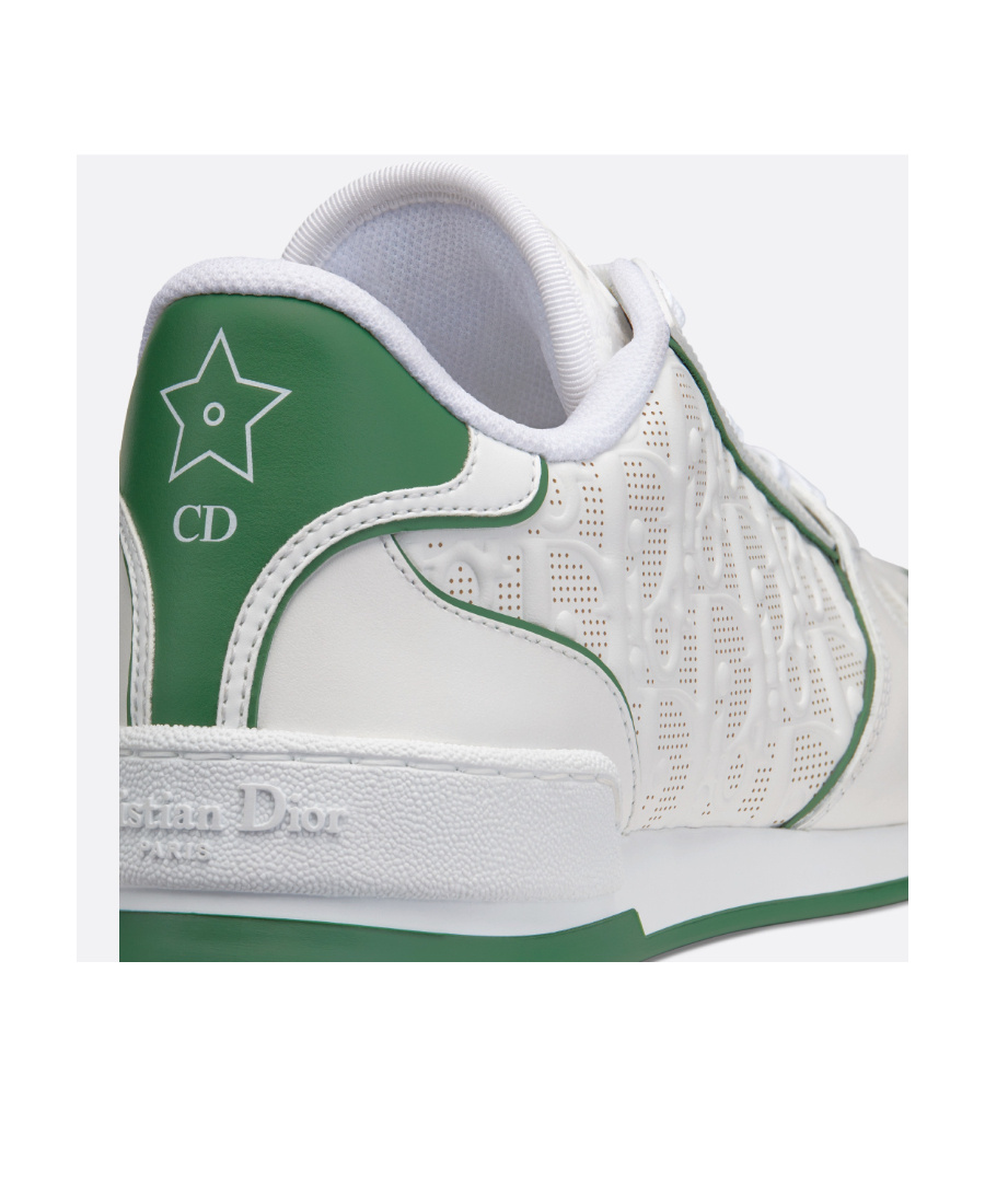 Dior Lace Up Sneakers In White