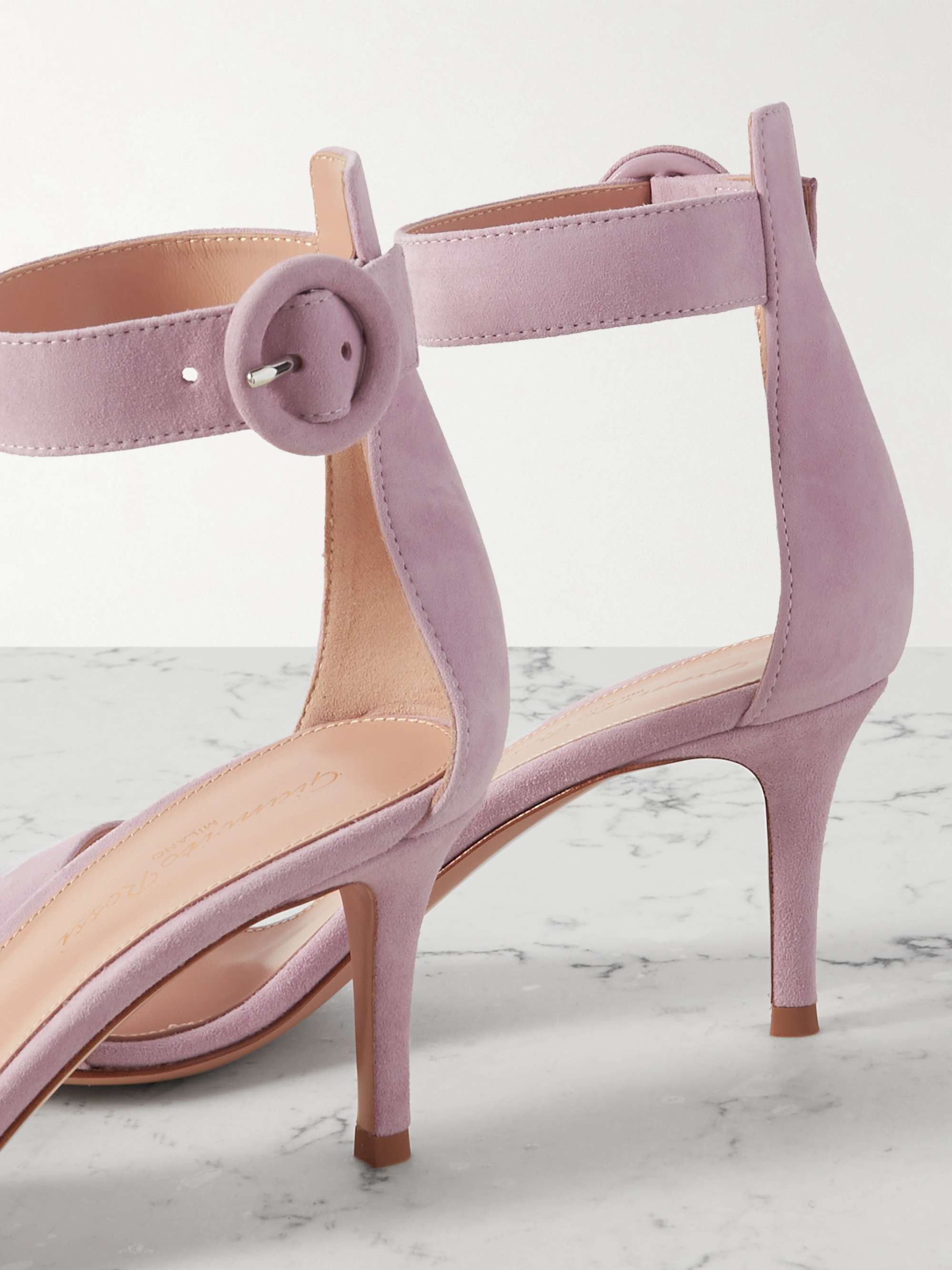 Gianvito Rossi Open-toed High-heeled Sandals In Pink