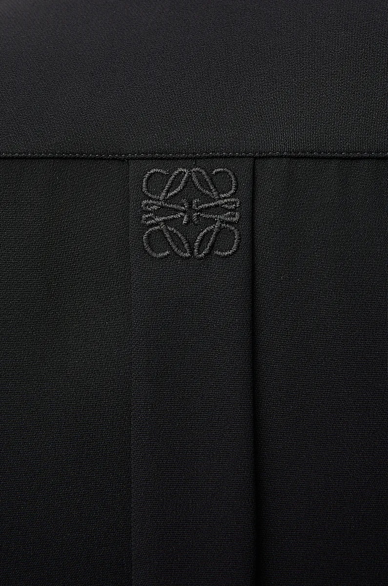 Loewe Shirt In Viscose Blend In Black