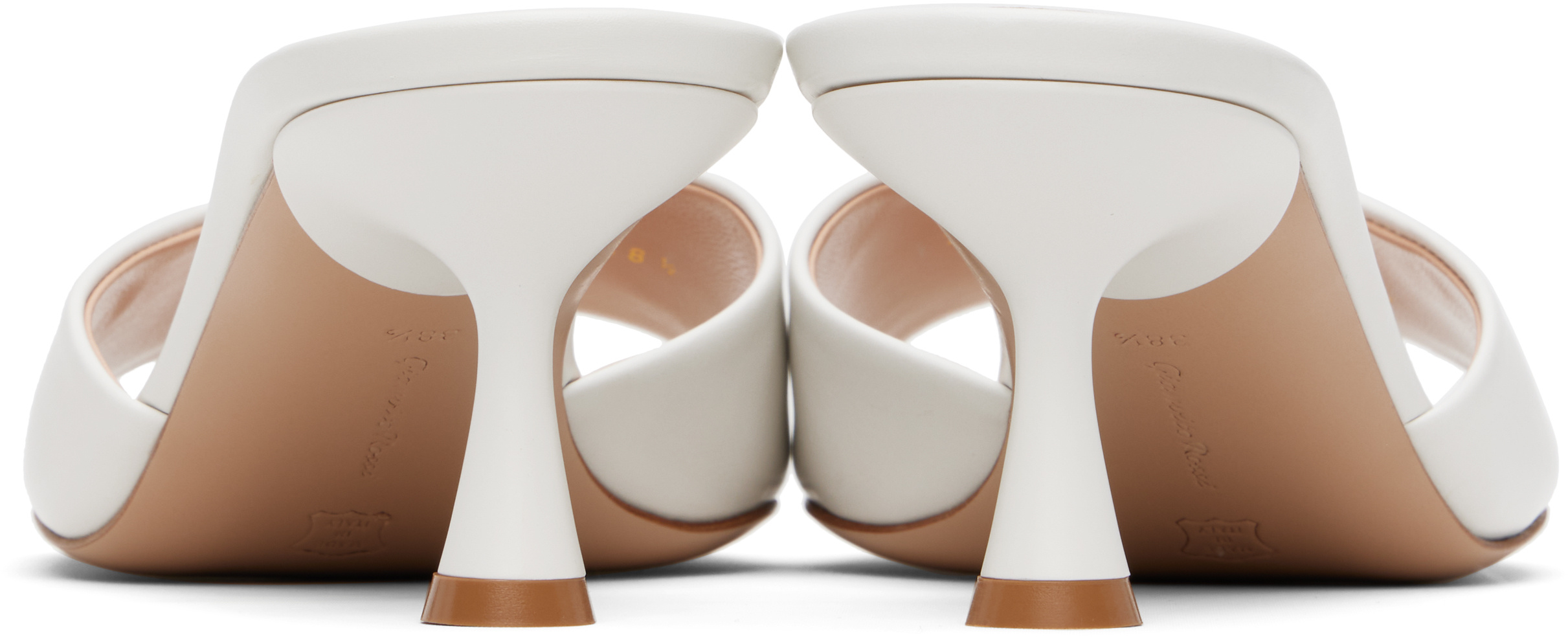 Gianvito Rossi Ascent 55 High-heeled Sandals In White