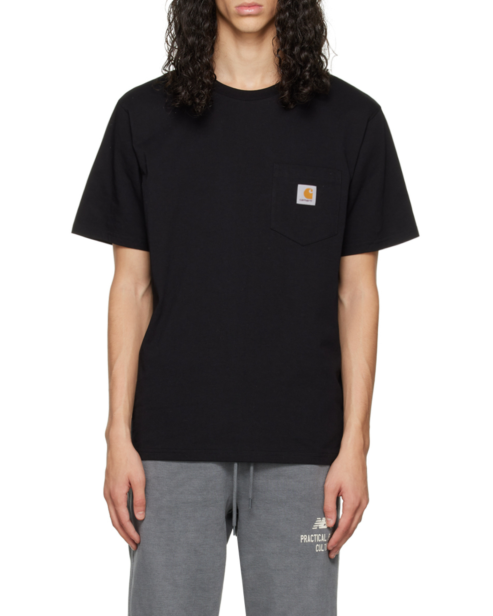 Carhartt Man T-shirt Midnight Blue Size Xl Cotton In Black