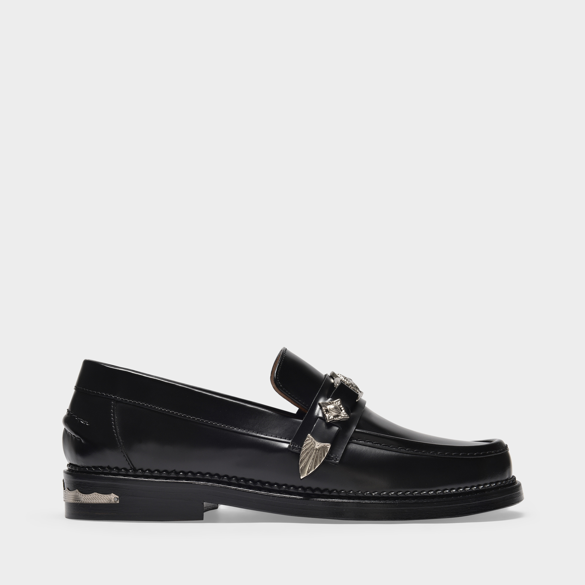 Toga Virilis Classic Polido Loafers In Black