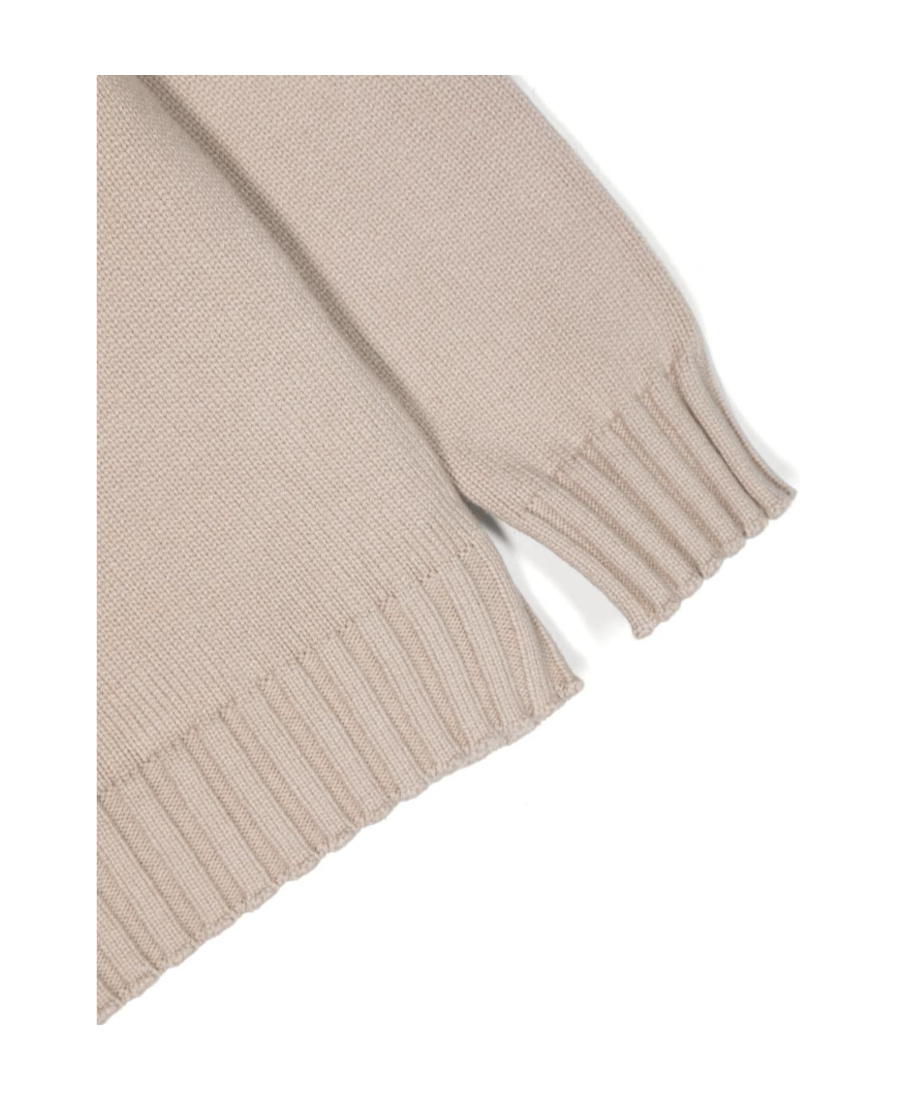 Stone Island Neutral Compass-patch Cotton Sweater In Gray