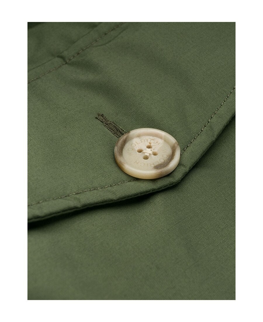 Woolrich Hooded Down Jacket In Green