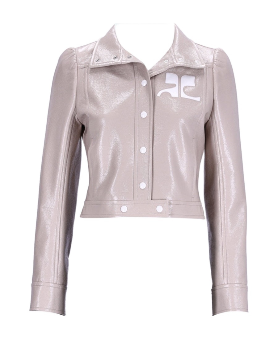 Courrèges Reedition Vinyl Jacket In White