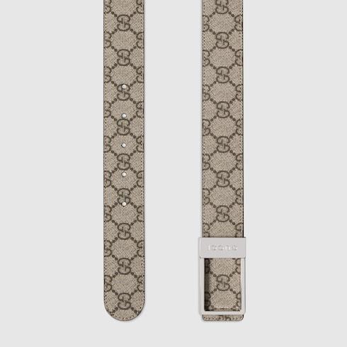 Gucci Reversible Belt With Rectangular Buckle