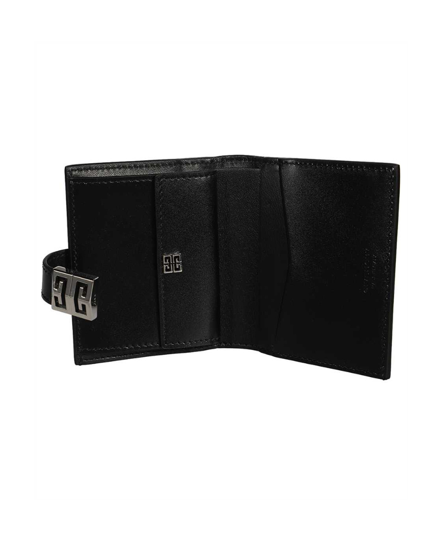 Givenchy Folded Leather Wallet In Black