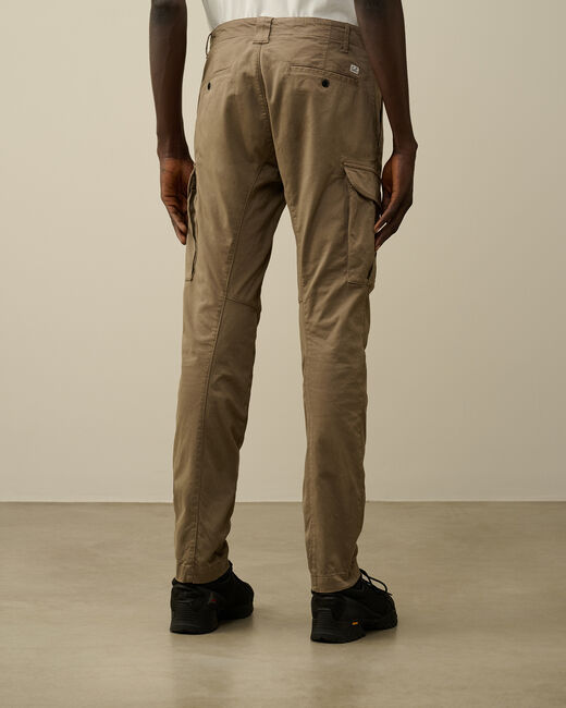 C.p. Company Logo Badge Cargo Pants In Brown