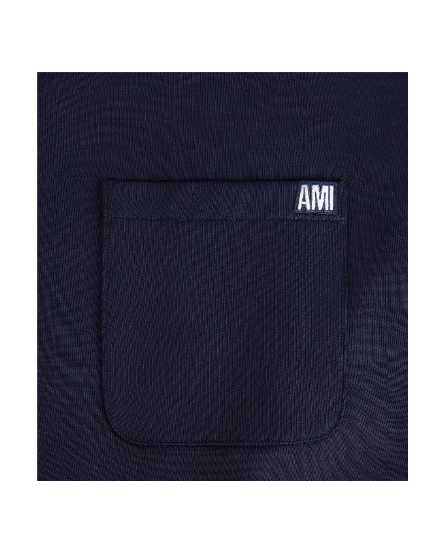 AMI ALEXANDRE MATTIUSSI SIDE-STRIPE DRAWSTRING TRACK PANTS 