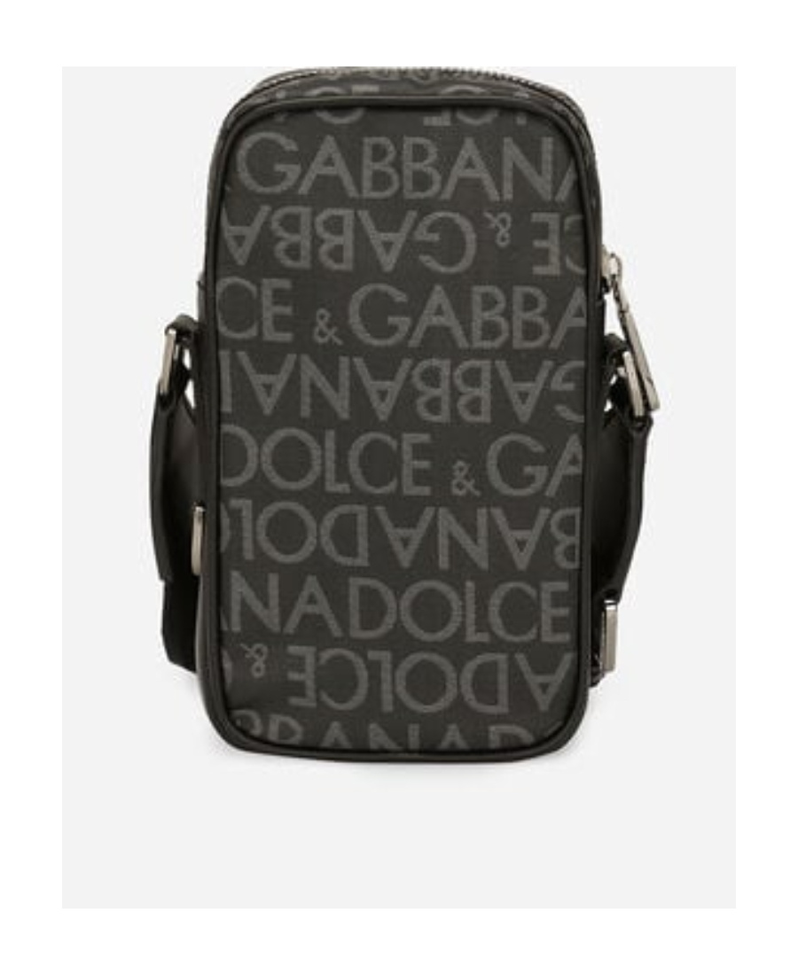 Dolce & Gabbana Logo-print Messenger Bag In Black