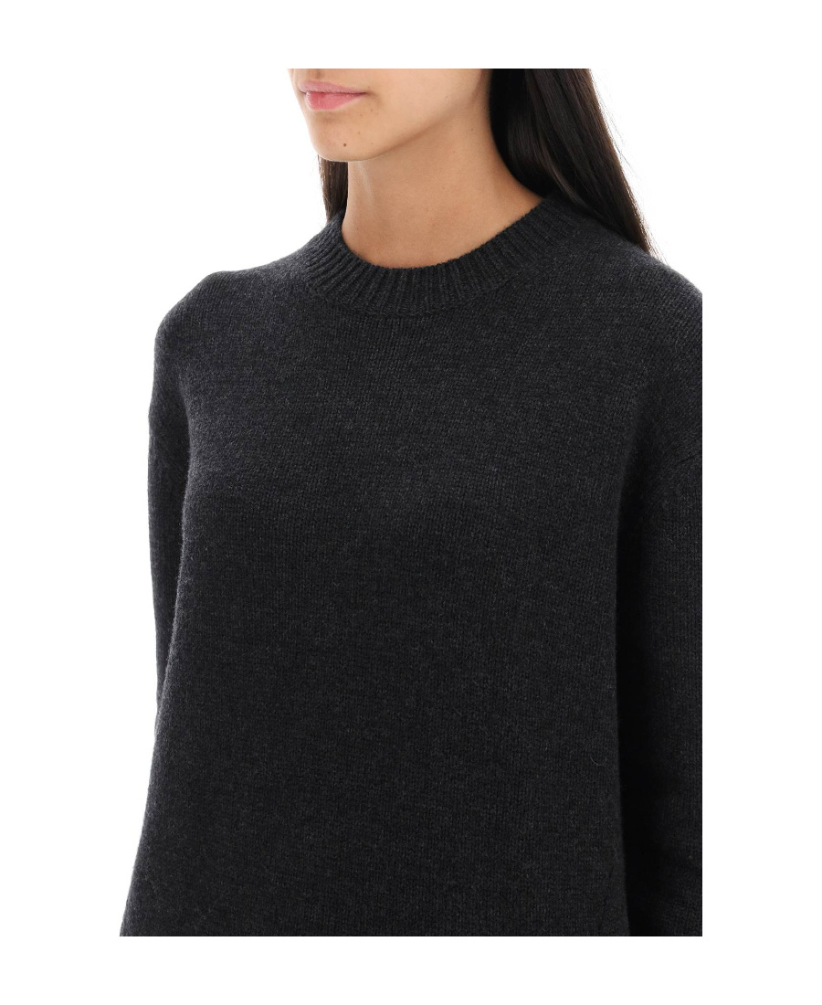 Max Mara Round Neck Sweater In Black