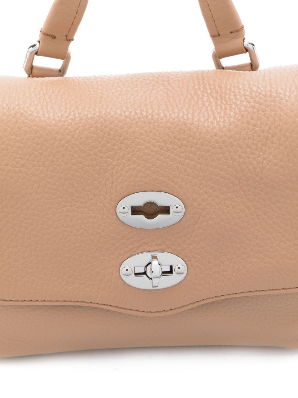 Shop Zanellato Flip Shoulder Bag In Nude