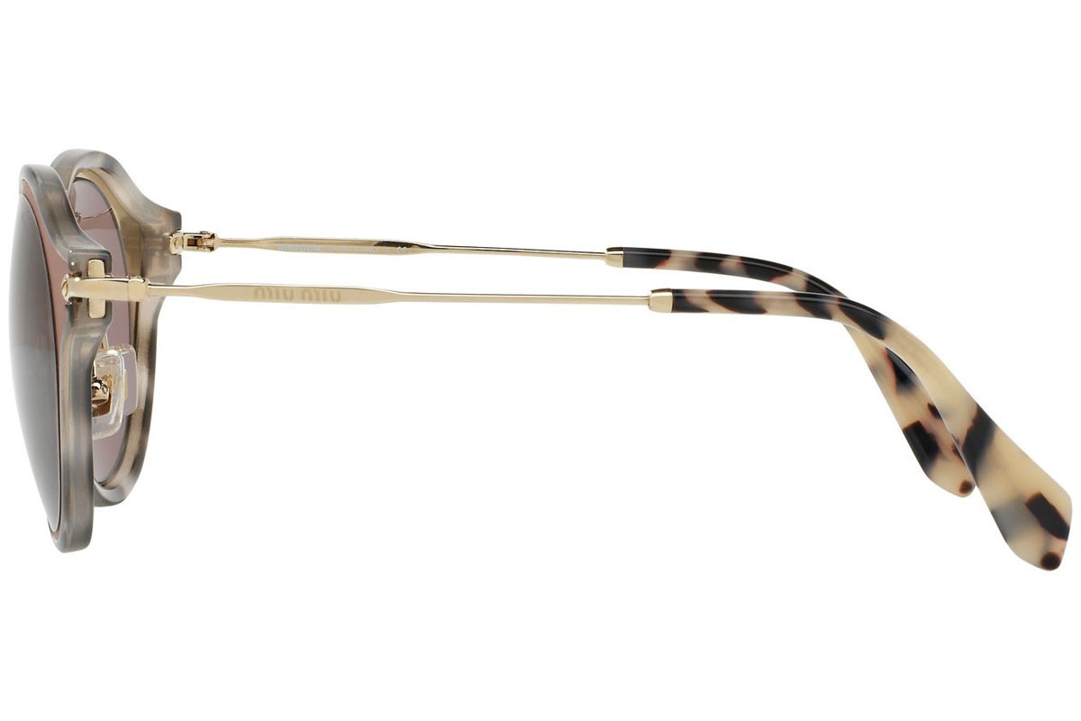 Miu Miu Logo Sunglasses In Gray