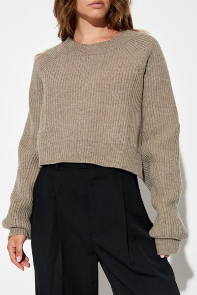 Yohji Yamamoto Open-back Jumper In Nude
