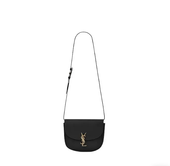 Saint Laurent Kaia Small Leather Shoulder Bag In Black