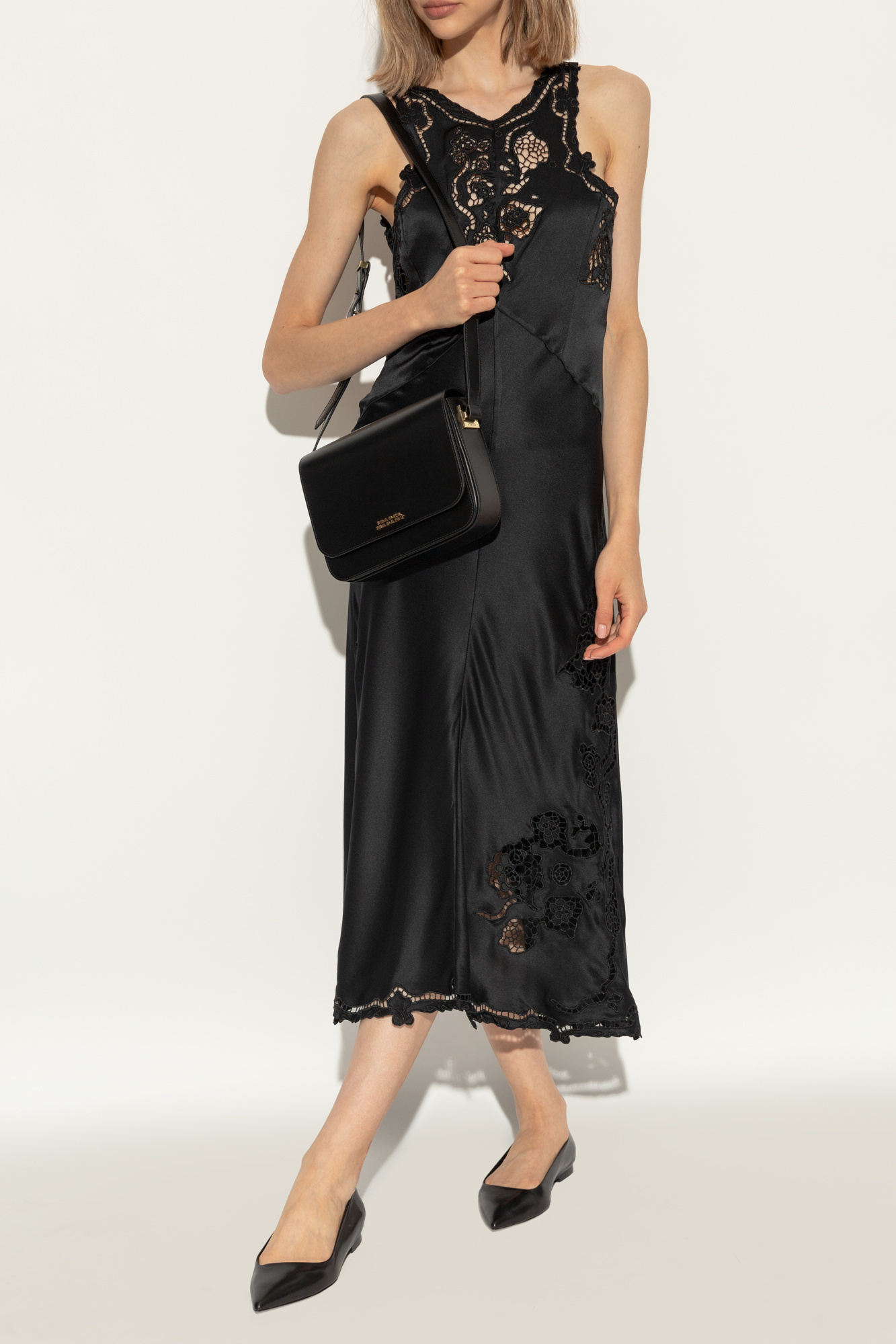 Isabel Marant Black Olisa Ballerina Flats In Black
