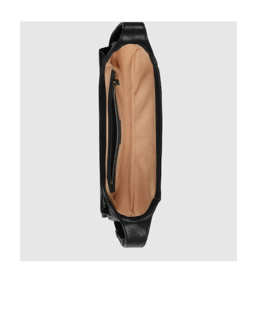 Gucci Small Aphrodite Small Leather Shoulder Bag In Black